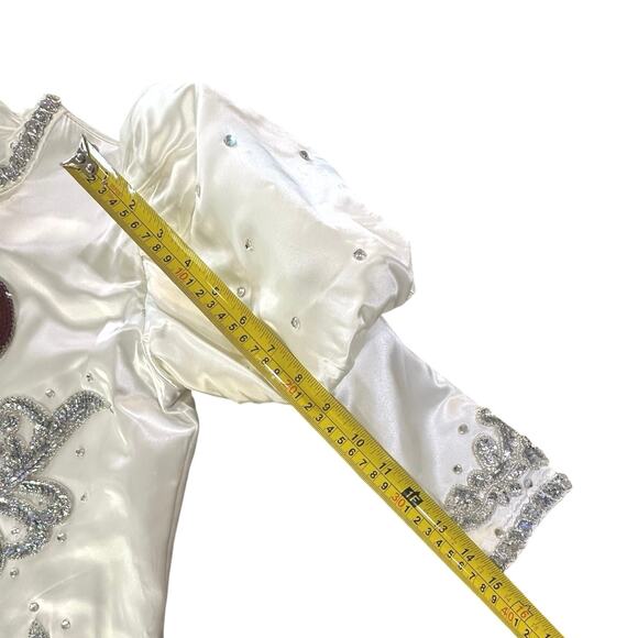 VTG Handmade Cupid Fairy Embellished Rhinestone Fur Top w/Wings Costume Girls XL - Picture 16 of 16